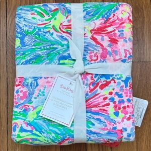 Lilly Pulitzer Colorful Sham - Fan Sea Pants + Deep Dive / Euro Sham